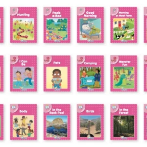 Pink Readers Complete Set - 18 Books, Precursive Letters