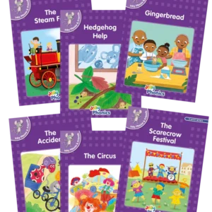 Jolly Phonics Purple Readers - Inky Mouse & Friends - Level 5 (Precursive letters)