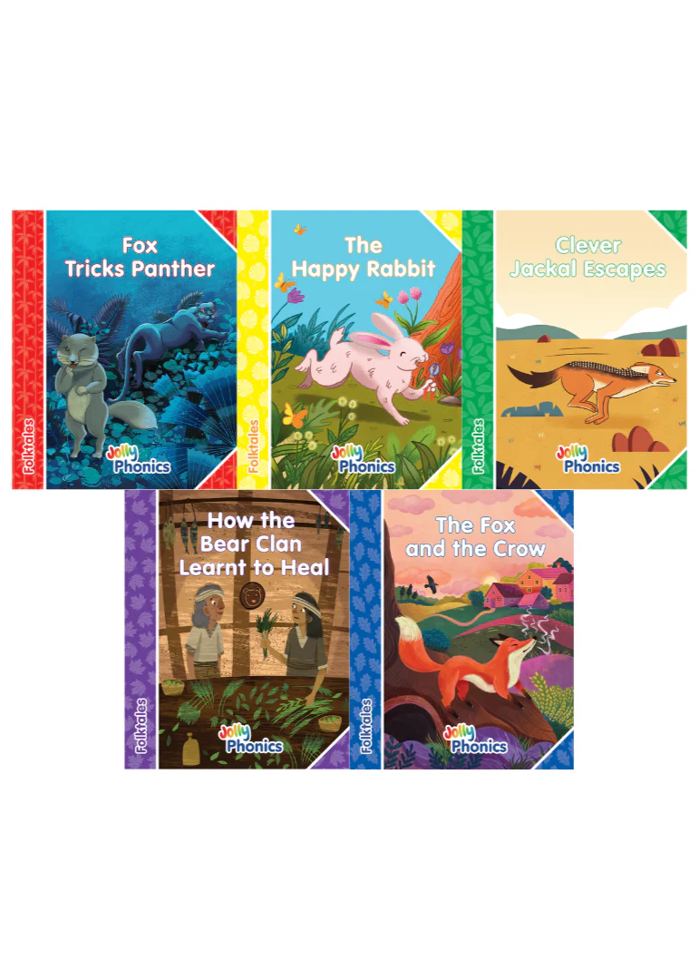 Jolly Phonics Folktales Readers - All 5 levels Bundle